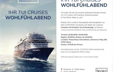TUI Cruises Wohlfühlabend