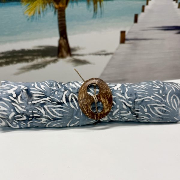 Pareo/Sarong- warmes hellgrau, weiß gemustert