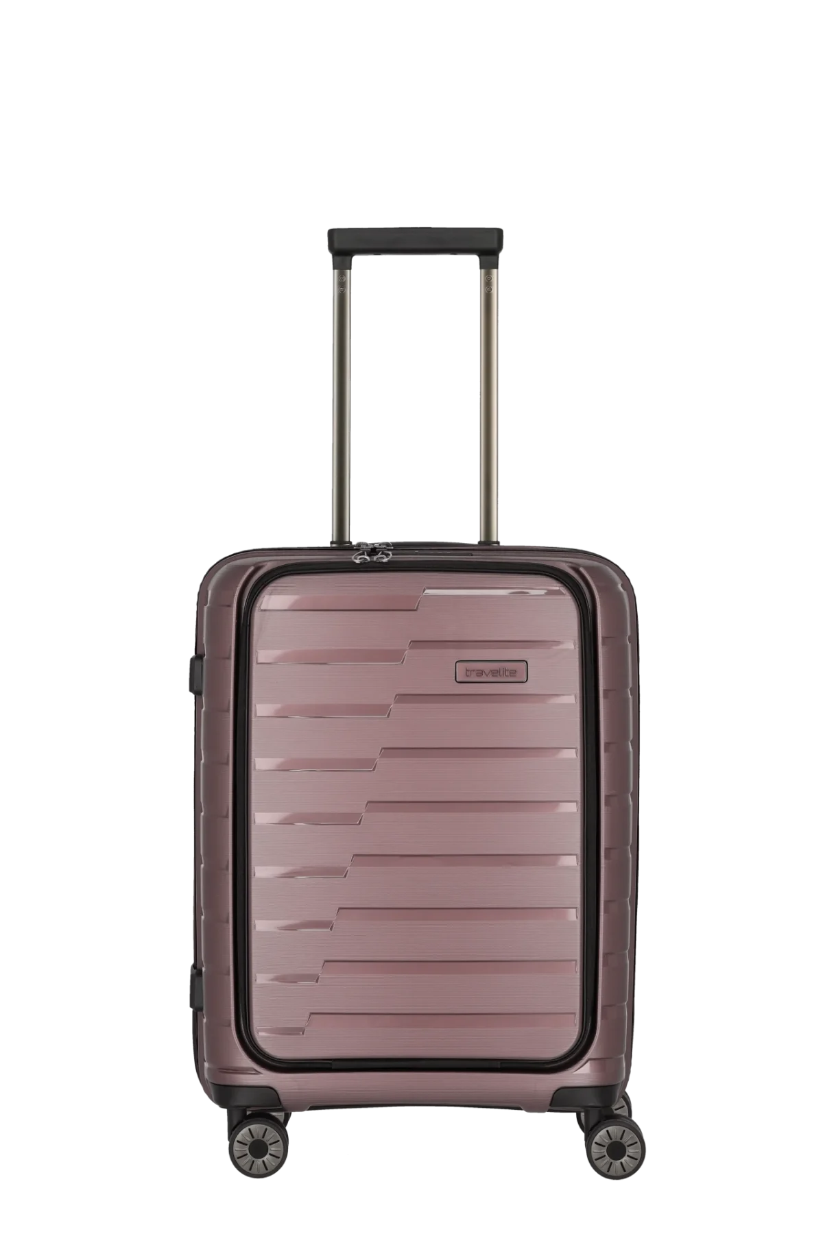 Travelite Air Base Hartschalenkoffer / Boardtrolley Größe: S+ mit Vortasche (55cm) Flieder