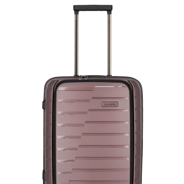 Travelite Air Base Hartschalenkoffer / Boardtrolley Größe: S+ mit Vortasche (55cm) Flieder