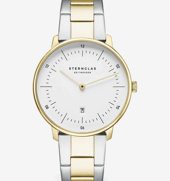 Sternglas Naos XS 33mm Quarz gold - Metallarmband bicolor