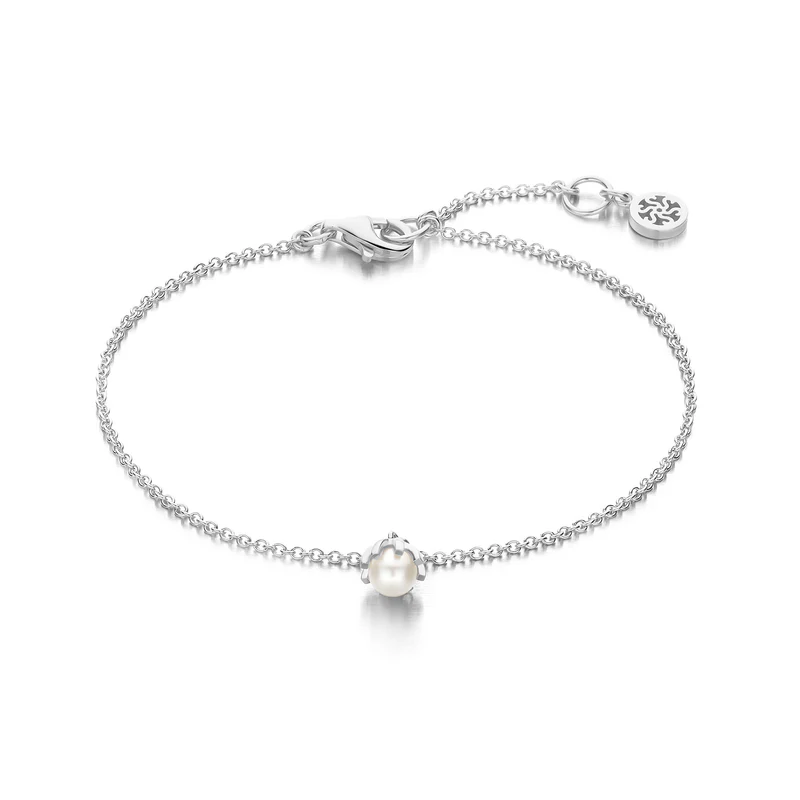 Spirit Icons Armband Emily Pearl 4mm 17/19cm – Bild 2