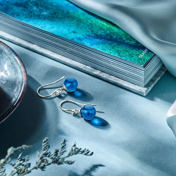 Spirit Icons Ohrringe Figaro Blue 9mm